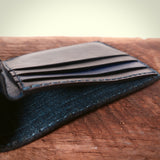 Vintage Style Navy Blue 8-Card Men's Wallet