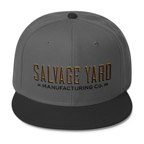 Chiseled Logo Snapback - Charcoal/Black