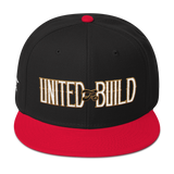 "UNITED to BUILD" Snapback Hat - Black/Red