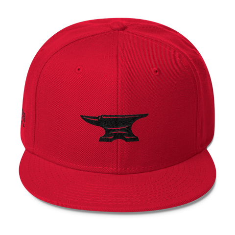 Anvil Logo Snapback - Red