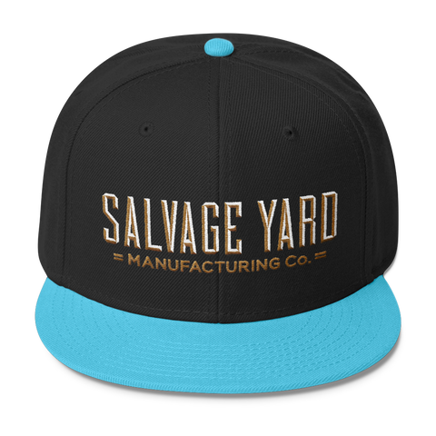 Chiseled Logo Snapback - Black/Blue