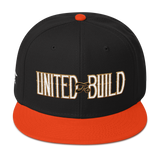 "UNITED to BUILD" Snapback Hat - Black/Orange