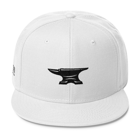 Anvil Logo Snapback - White