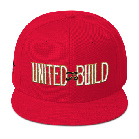 "UNITED to BUILD" Snapback Hat - Black