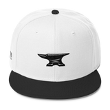 Anvil Logo Snapback - White/Black