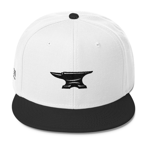 Anvil Logo Snapback - White/Black